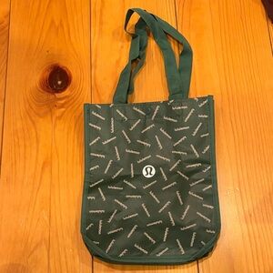 Lululemon Forest Green Logo Tote I accept offers